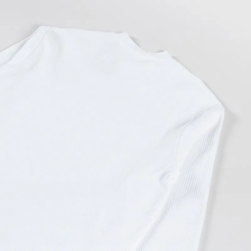 Power Goods Thermal Waffle Long Sleeve T Shirt White-3