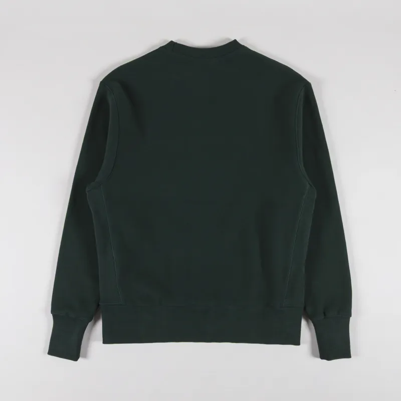 Power Goods Super Weight Crewneck Forest Green-1