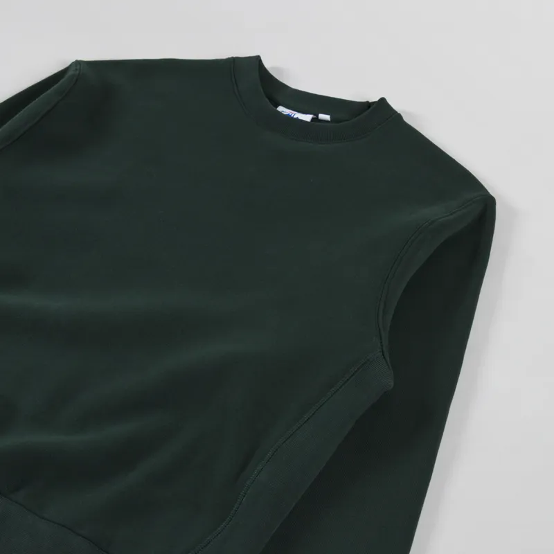 Power Goods Super Weight Crewneck Forest Green-2