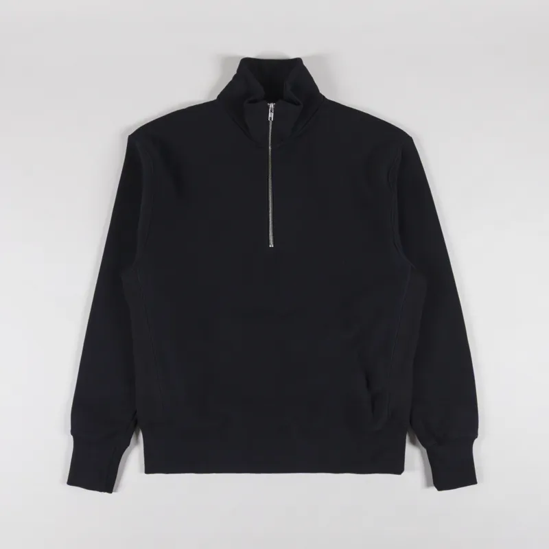 Power Goods Super Weight Quarter Zip Black