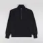 Power Goods Super Weight Quarter Zip Black
