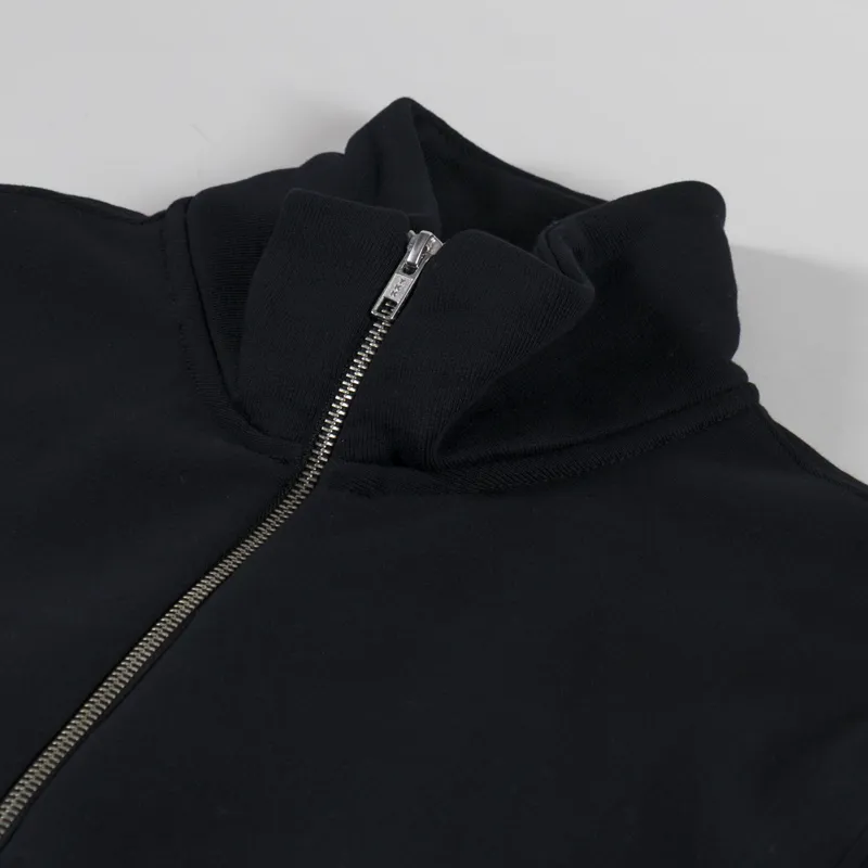 Power Goods Super Weight Quarter Zip Black-4