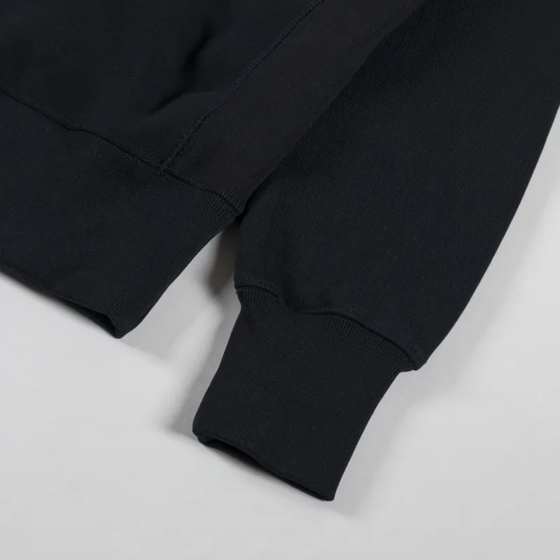 Power Goods Super Weight Quarter Zip Black-5