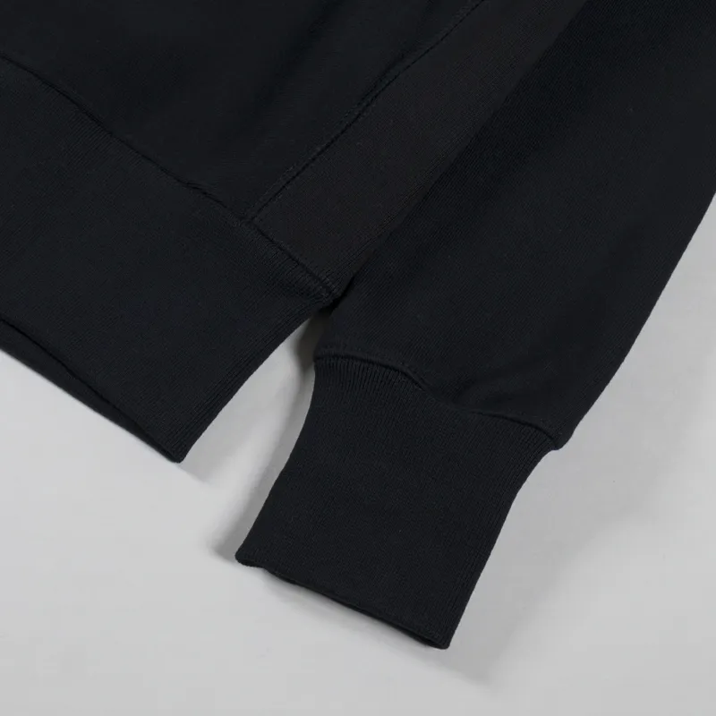 Power Goods Super Weight Quarter Zip Black-6