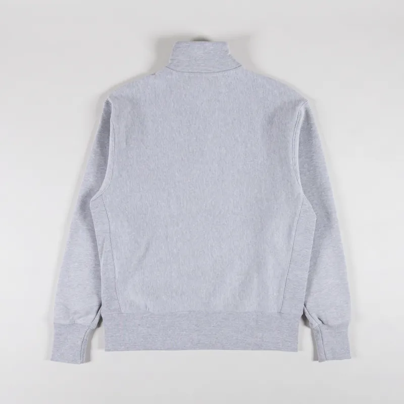 Power Goods Super Weight Quarter Zip Heather Grey-1