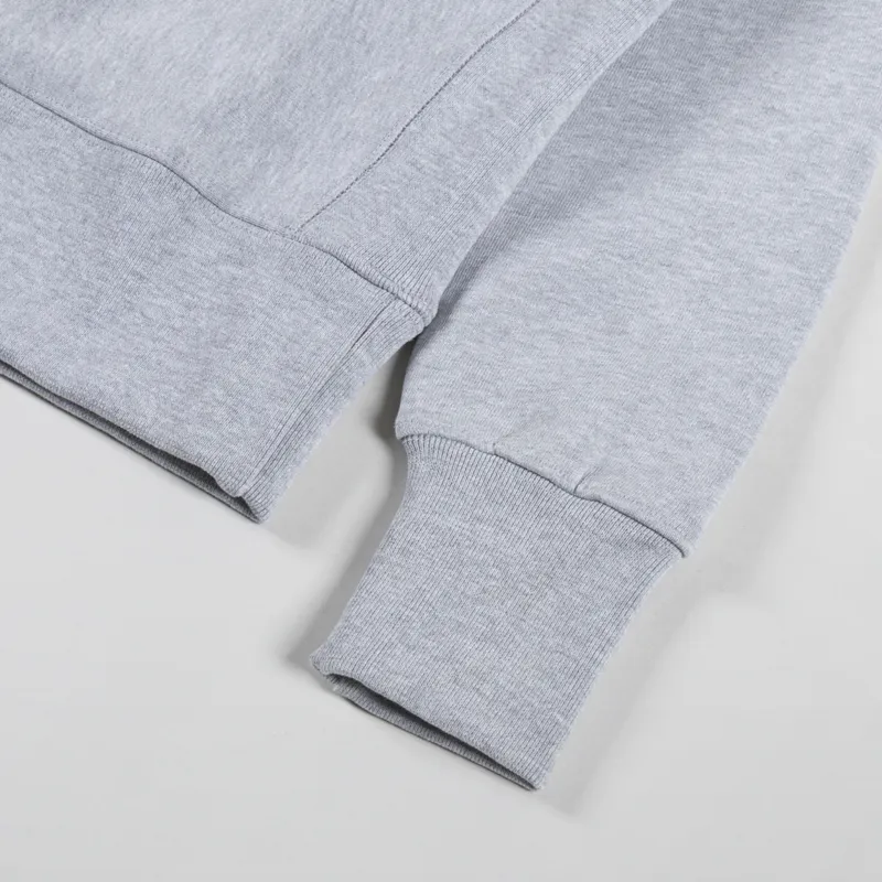 Power Goods Super Weight Quarter Zip Heather Grey-5