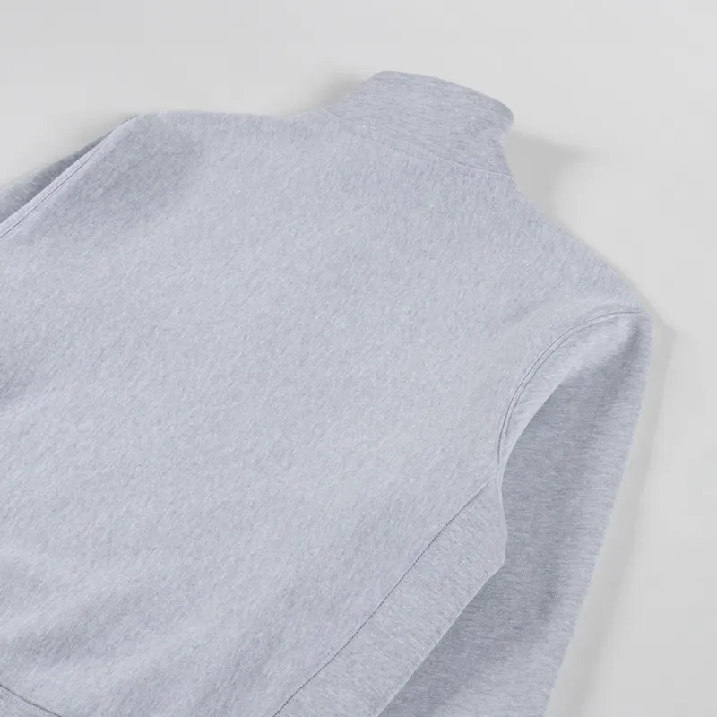 Power Goods Super Weight Quarter Zip Heather Grey-3