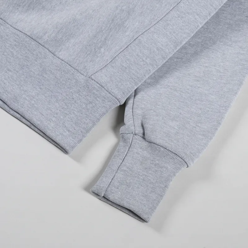 Power Goods Super Weight Quarter Zip Heather Grey-6