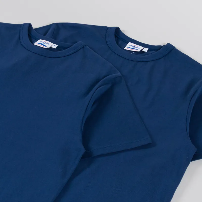 Power Goods Archive T Shirt 2 Pack Navy-1