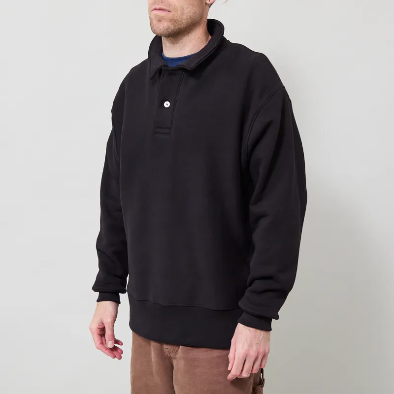 Power Goods Super Weight Rugby Sweat Black-1