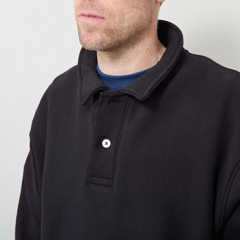 Power Goods Super Weight Rugby Sweat Black-5