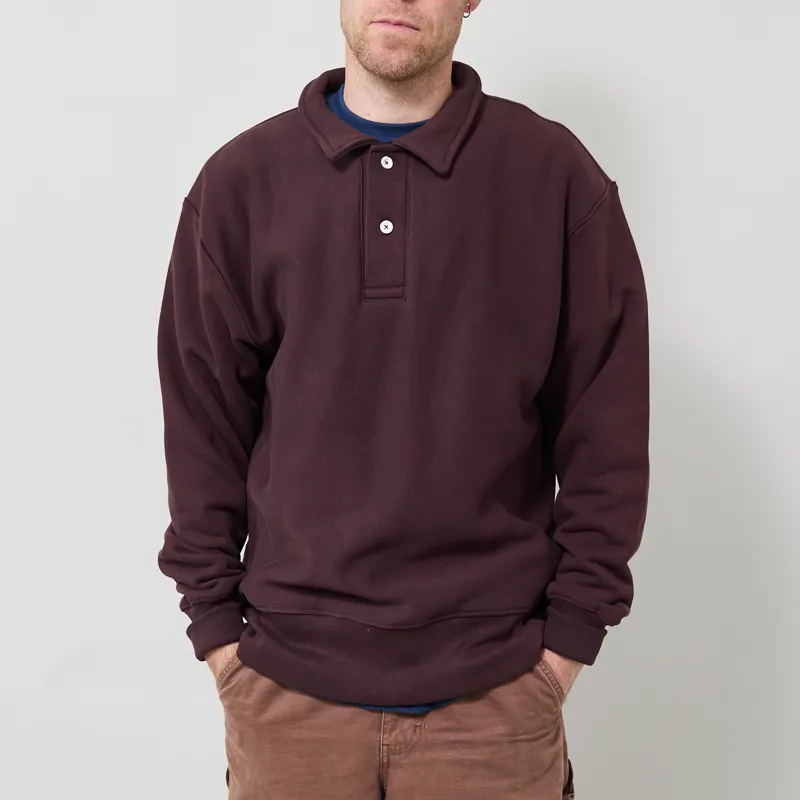 Power Goods Super Weight Rugby Sweat Coffee-1