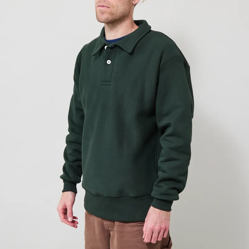 Power Goods Super Weight Rugby Sweat Forest-1