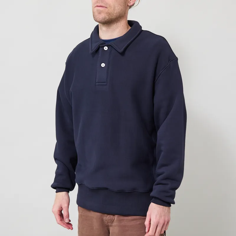Power Goods Super Weight Rugby Sweat Navy-1
