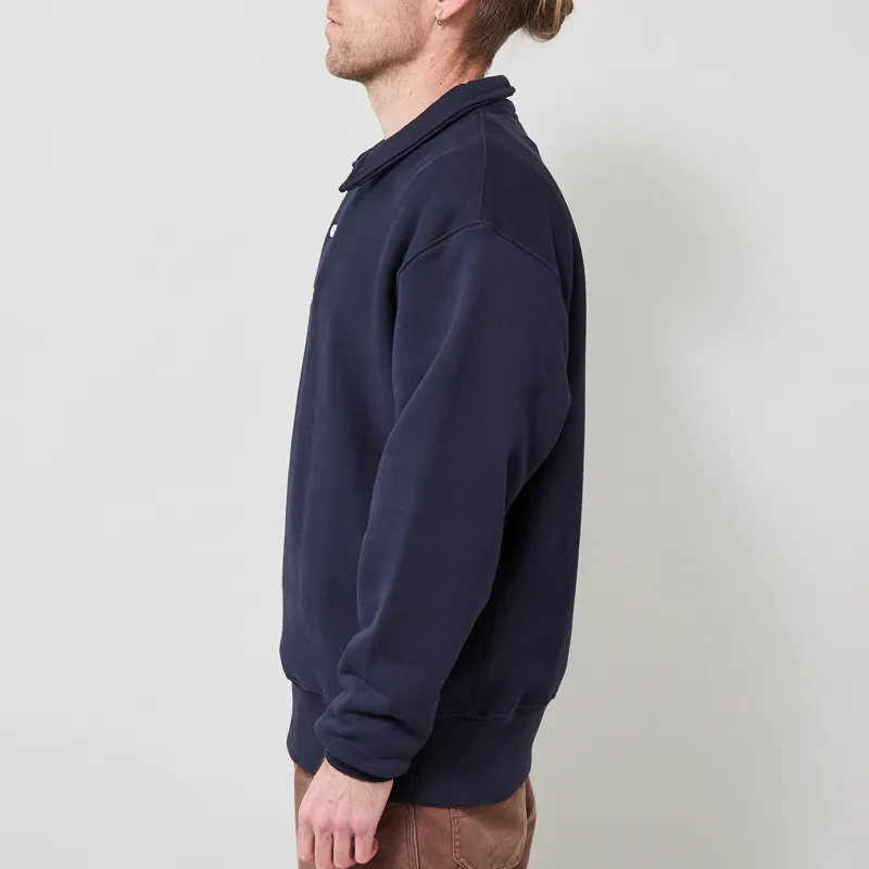 Power Goods Super Weight Rugby Sweat Navy-2