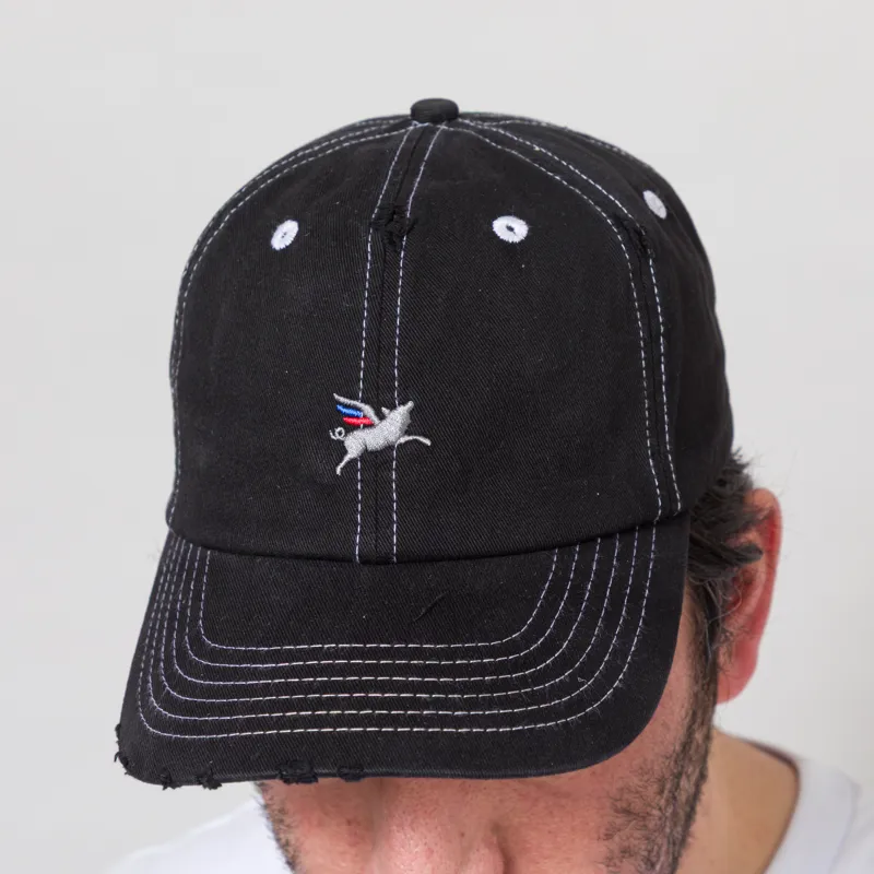 ICHPIG Pigasus Dad Cap Washed Black-3