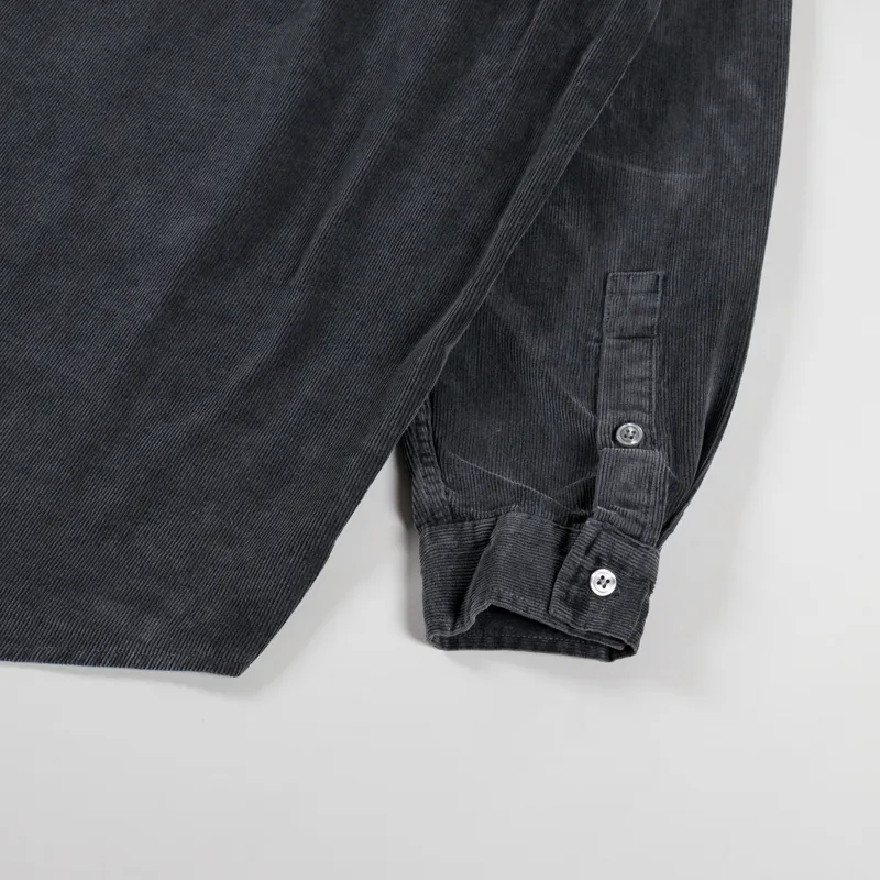 Kappy Design Pigment Corduroy Shirt Dark Grey-8