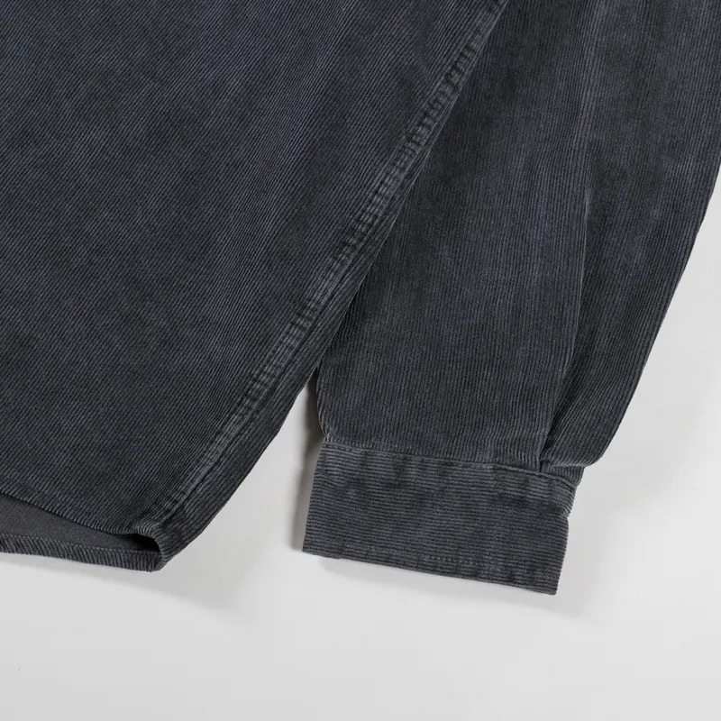 Kappy Design Pigment Corduroy Shirt Dark Grey-7