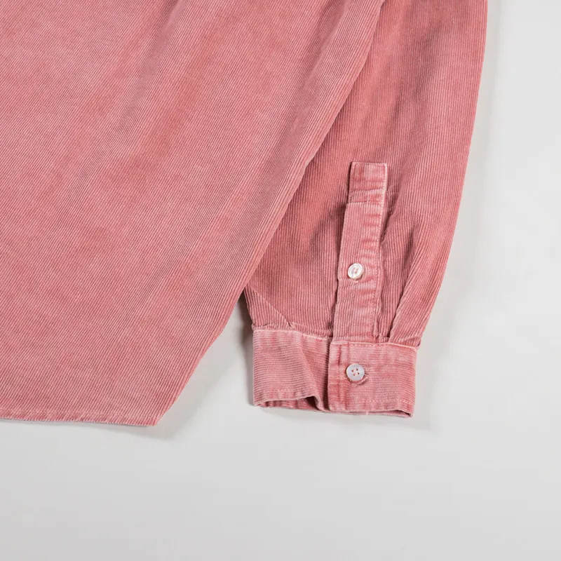 Kappy Design Pigment Corduroy Shirt Dusty Pink-8
