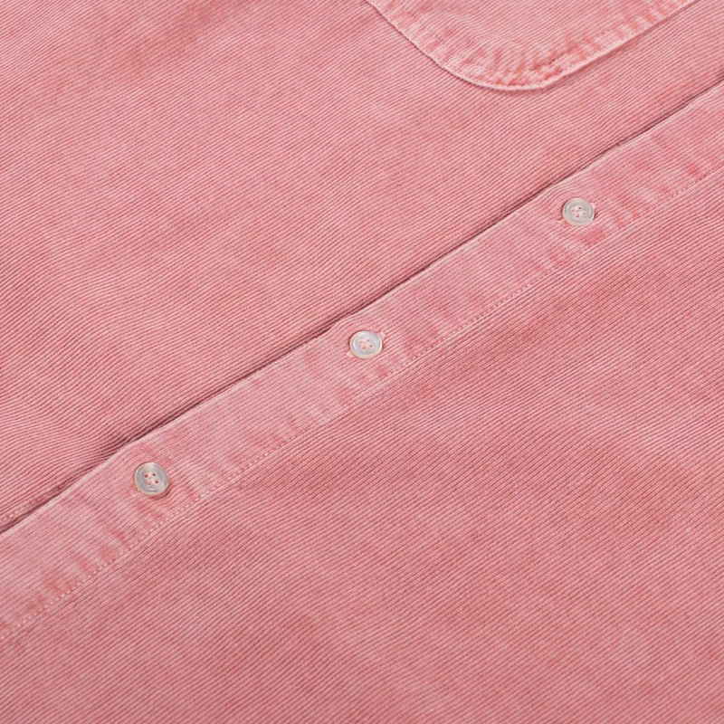 Kappy Design Pigment Corduroy Shirt Dusty Pink-6