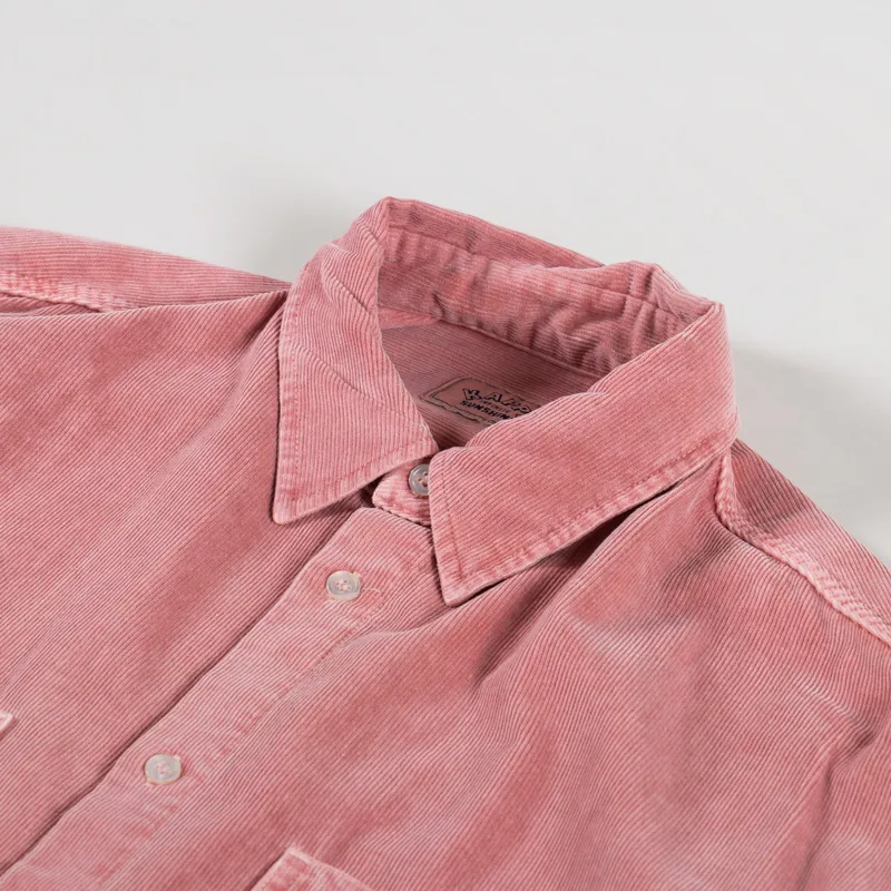 Kappy Design Pigment Corduroy Shirt Dusty Pink-4