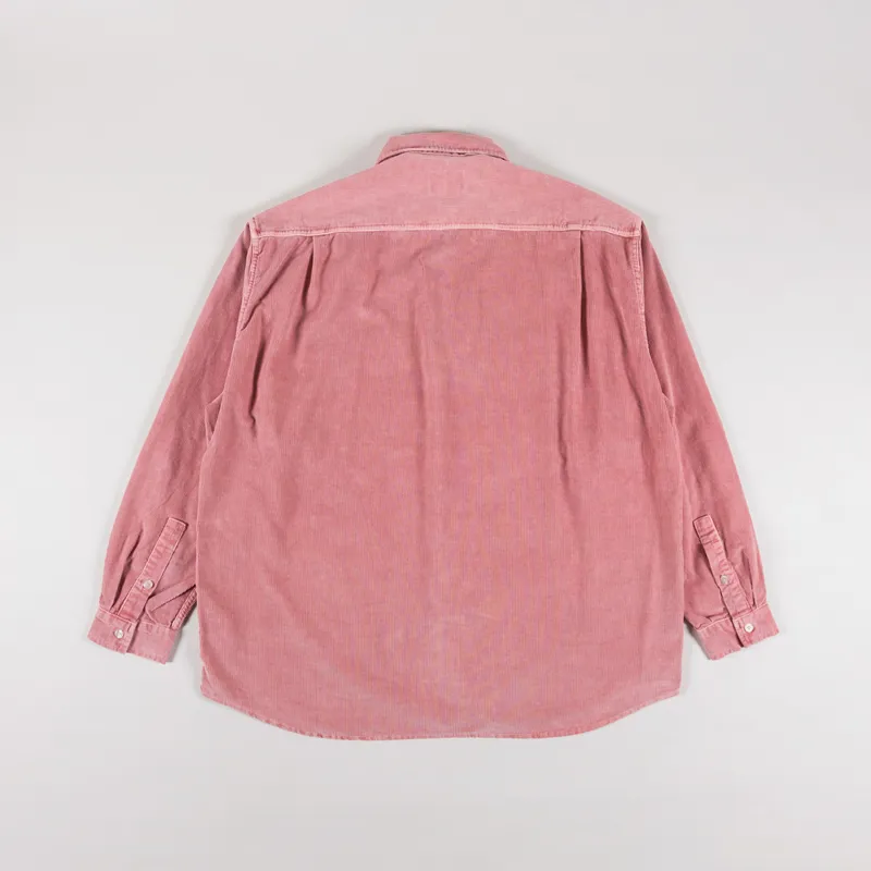 Kappy Design Pigment Corduroy Shirt Dusty Pink-1