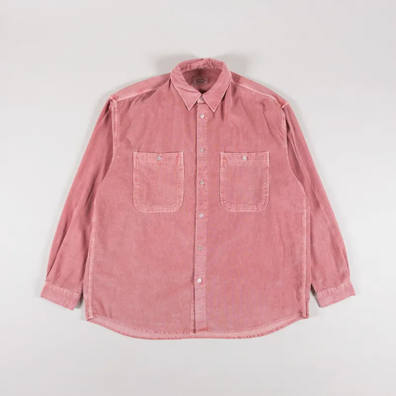 Kappy Design Pigment Corduroy Shirt Dusty Pink