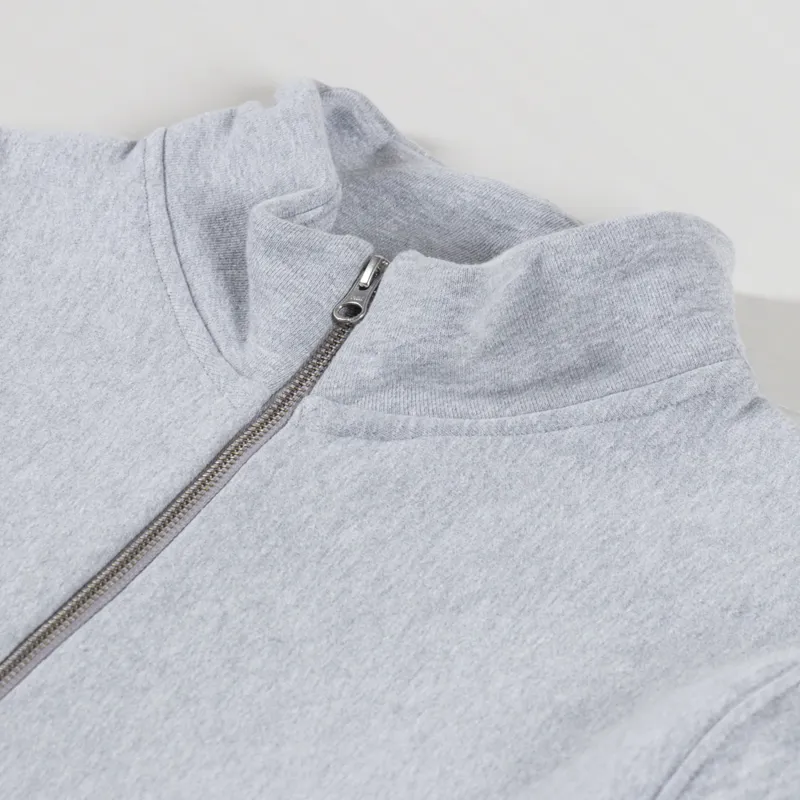 Power Goods Super Weight Quarter Zip Heather Grey-4