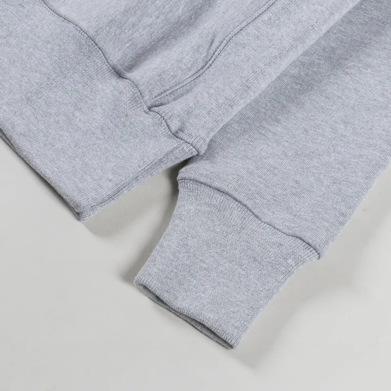 Power Goods Super Weight Quarter Zip Heather Grey-6