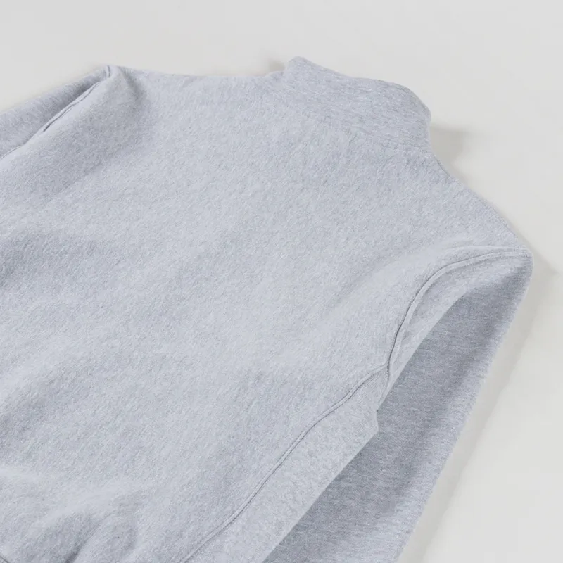 Power Goods Super Weight Quarter Zip Heather Grey-3