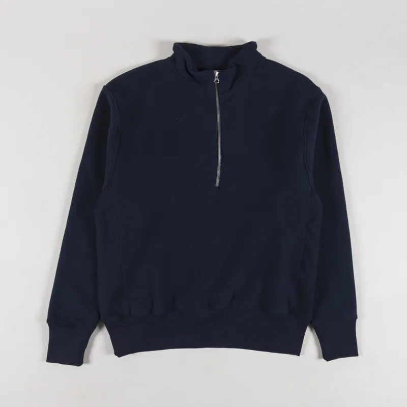Power Goods Super Weight Quarter Zip Navy