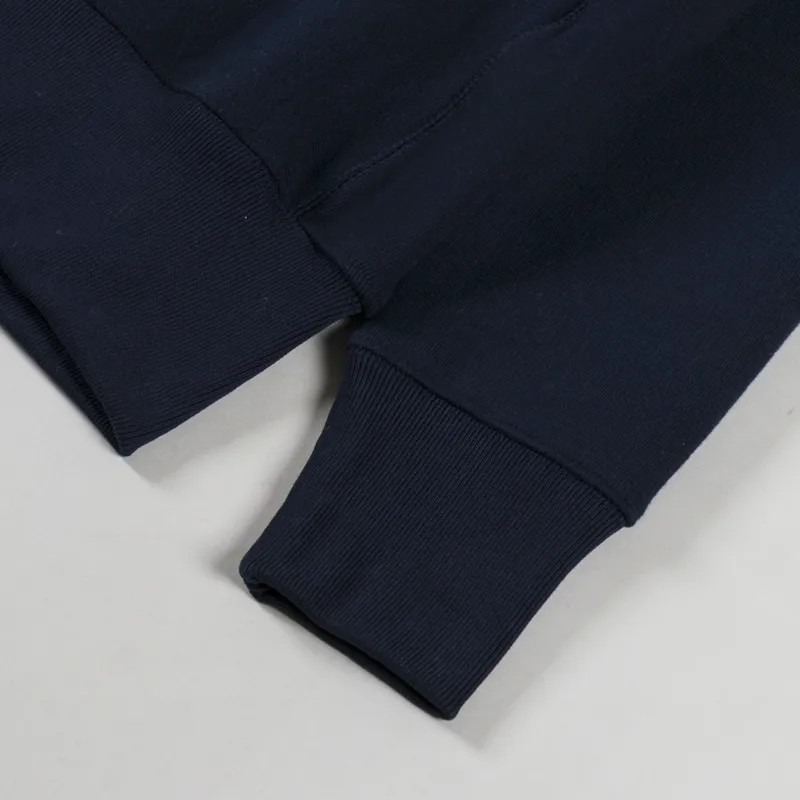 Power Goods Super Weight Quarter Zip Navy-5