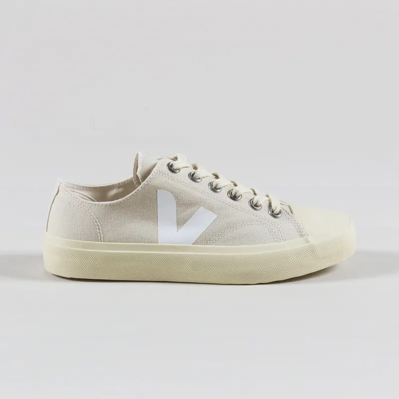 Veja Womens Wata II Low Canvas Shoes Pierre White-2