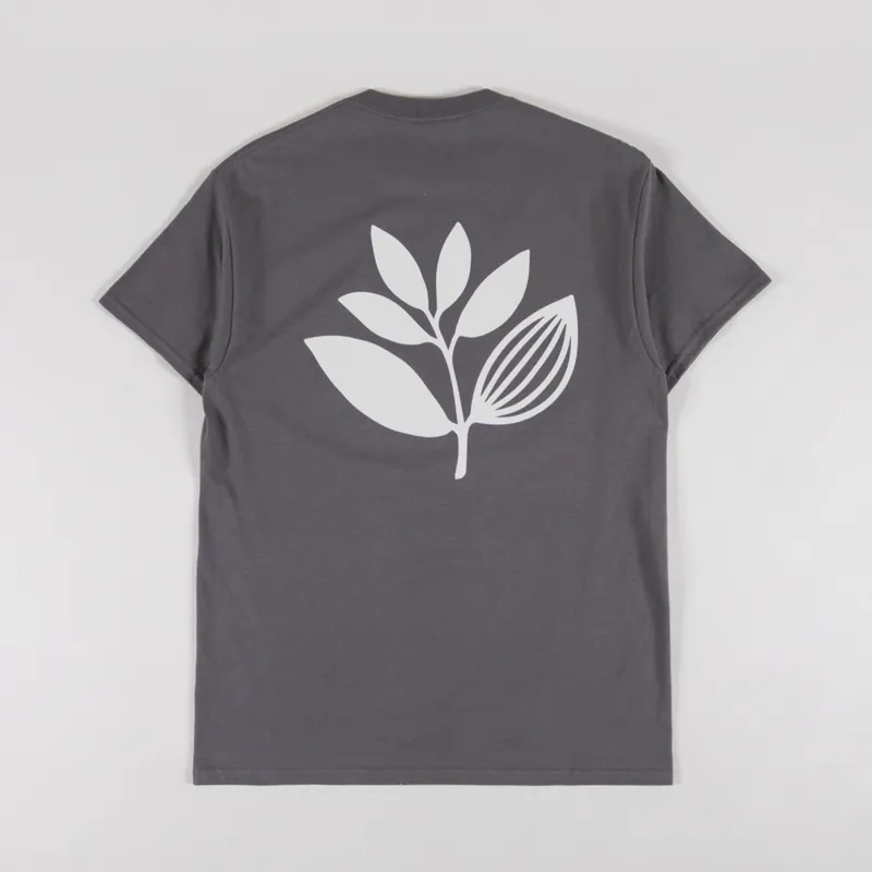 Magenta Plant T Shirt Graphite