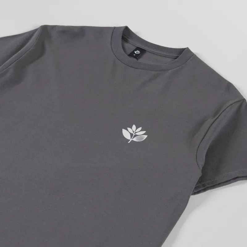 Magenta Plant T Shirt Graphite-3