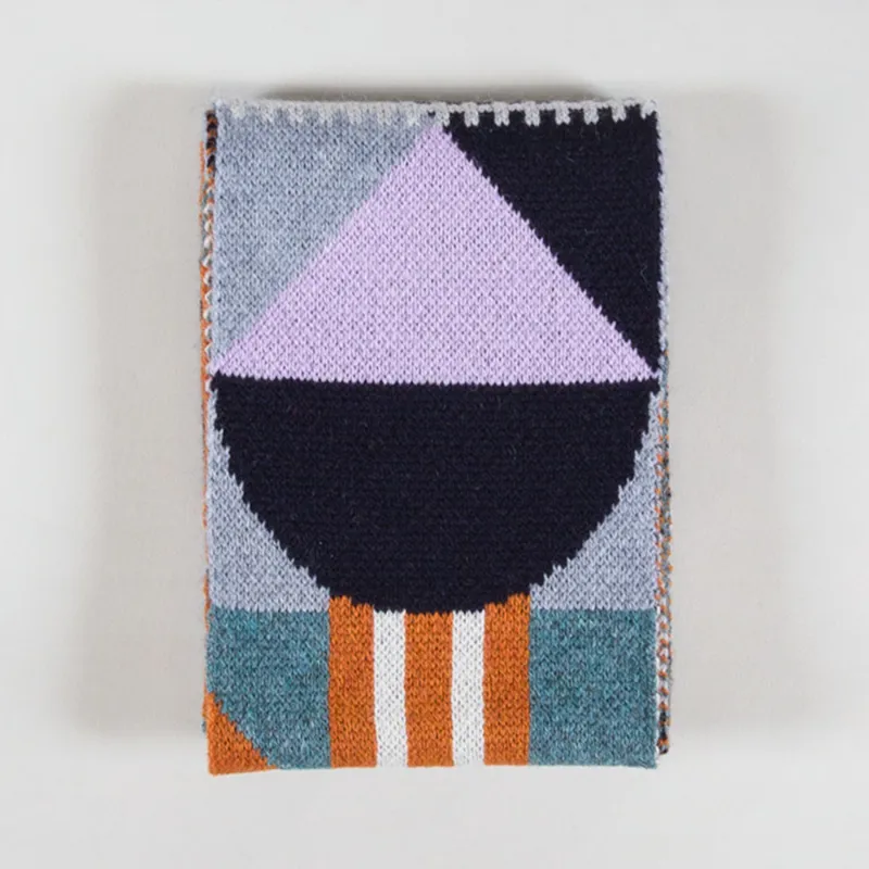 Scarlet Knitwear Womens Playground Scarf Rust Lichen-2