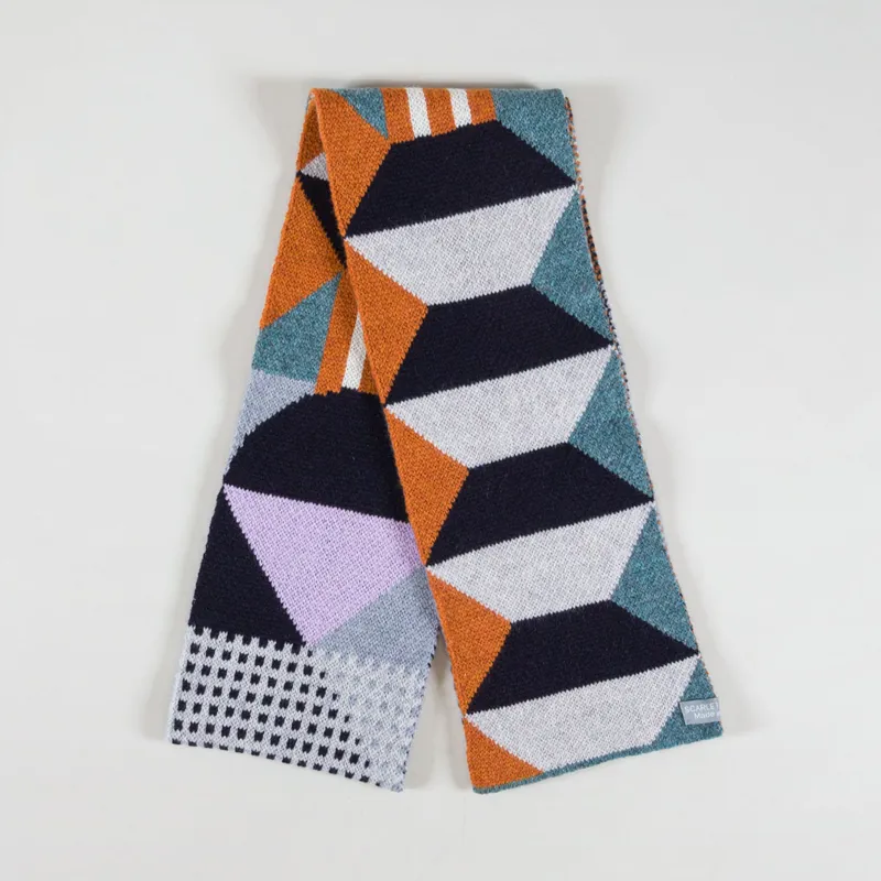 Scarlet Knitwear Womens Playground Scarf Rust Lichen