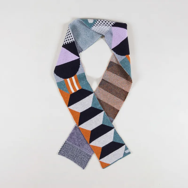 Scarlet Knitwear Womens Playground Scarf Rust Lichen-1