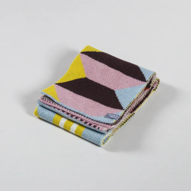 Scarlet Knitwear Womens Playground Scarf Yellow-2