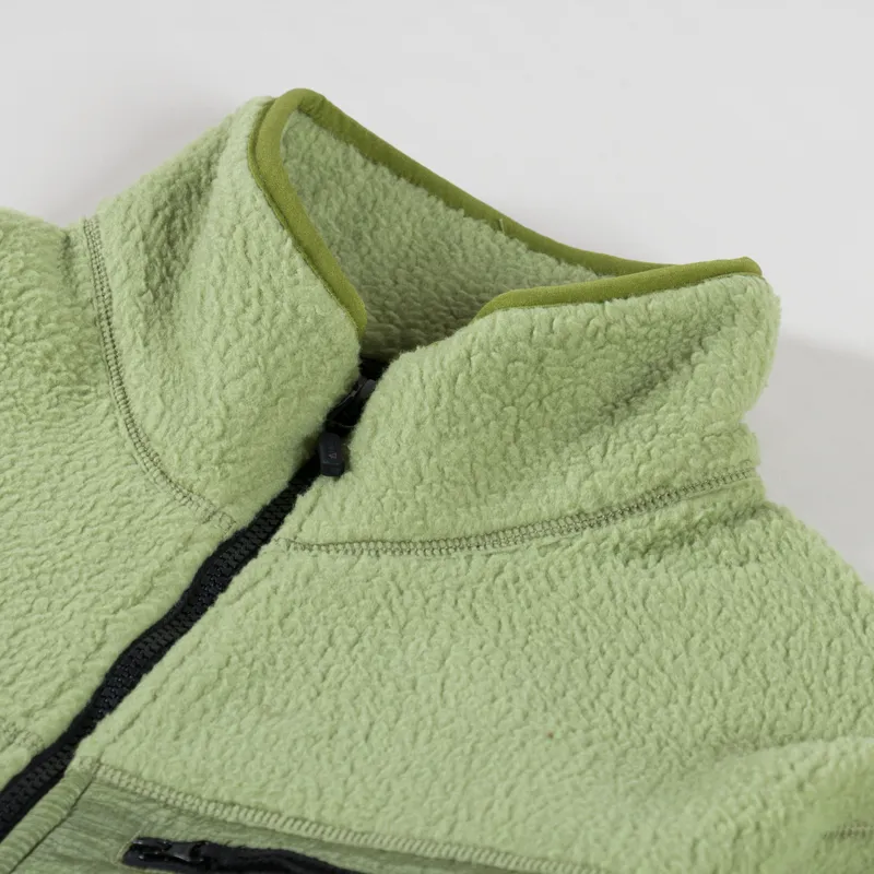 Purple Mountain Observatory Sherpa Zip Through Fleece Sage-2