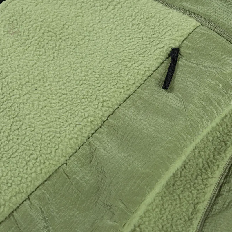 Purple Mountain Observatory Sherpa Zip Through Fleece Sage-4