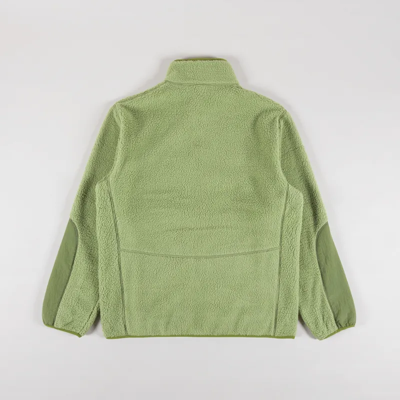 Purple Mountain Observatory Sherpa Zip Through Fleece Sage-7