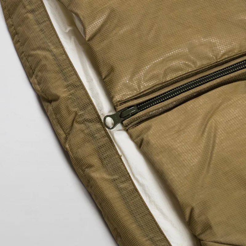 Purple Mountain Observatory Shield Puffer Jacket Barnacle Mesh Khaki-9