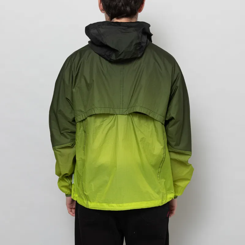 Purple Mountain Observatory Breeze Jacket Lime Black Ombre Print-3