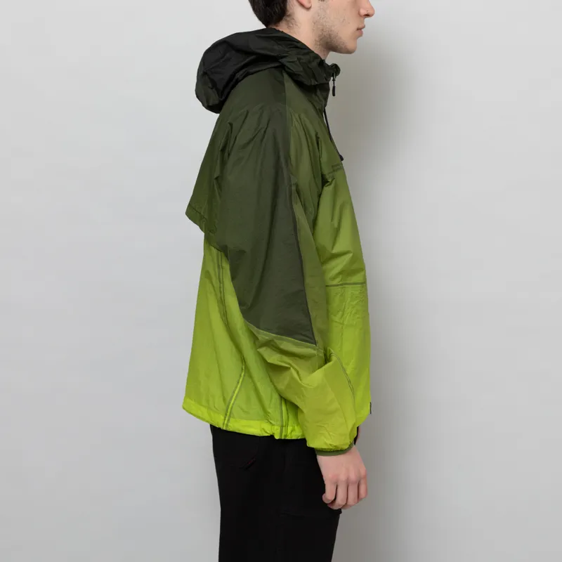 Purple Mountain Observatory Breeze Jacket Lime Black Ombre Print-4