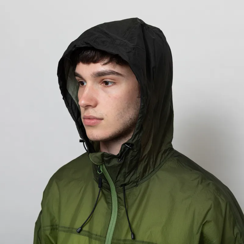 Purple Mountain Observatory Breeze Jacket Lime Black Ombre Print-6