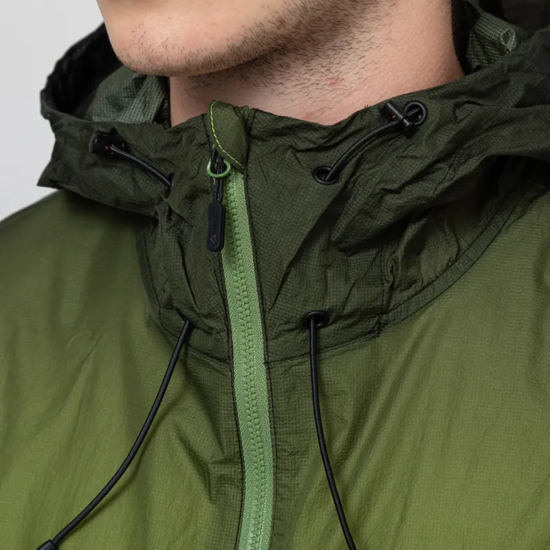 Purple Mountain Observatory Breeze Jacket Lime Black Ombre Print-7