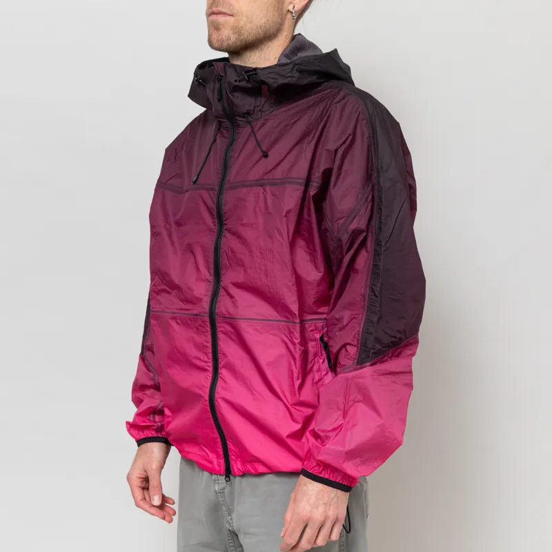 Purple Mountain Observatory Breeze Jacket Raspberry Black Ombre