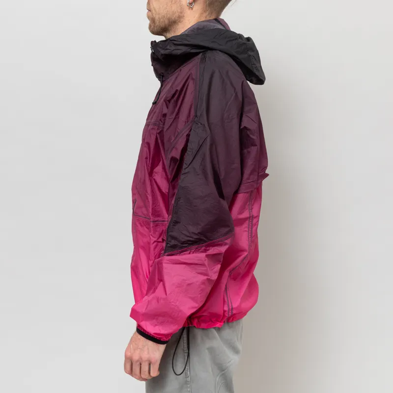 Purple Mountain Observatory Breeze Jacket Raspberry Black Ombre-2