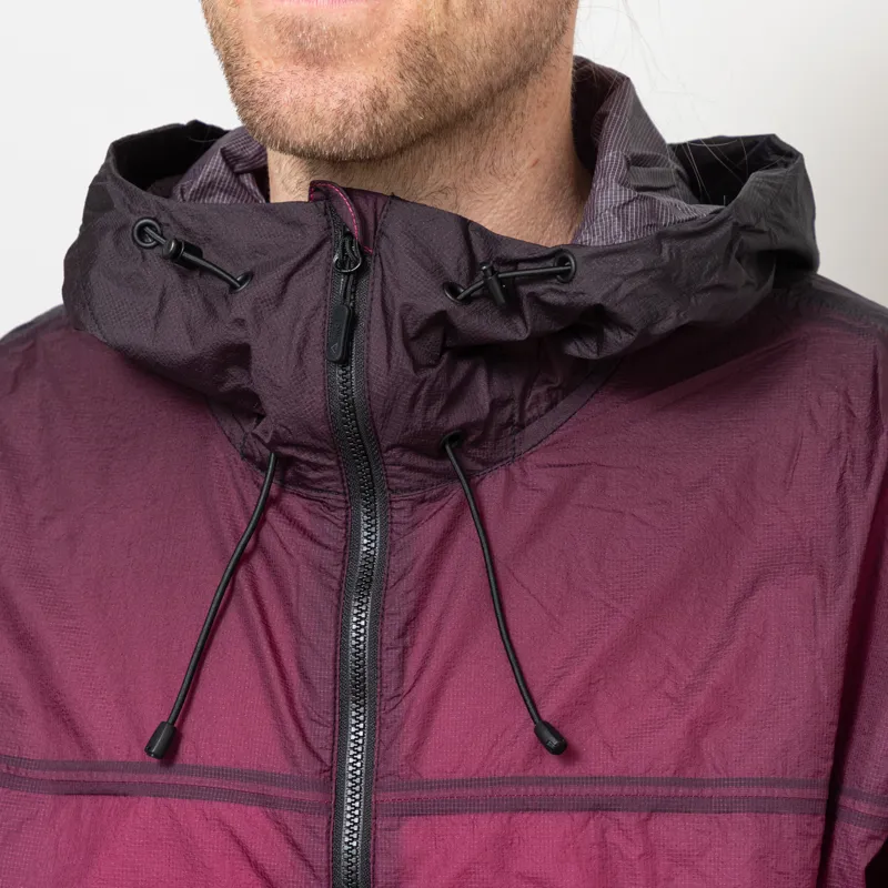 Purple Mountain Observatory Breeze Jacket Raspberry Black Ombre-5